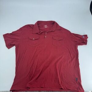 KÜHL Men's XXL Polo‎ Shirt Short Sleeve Red Casual Everyday